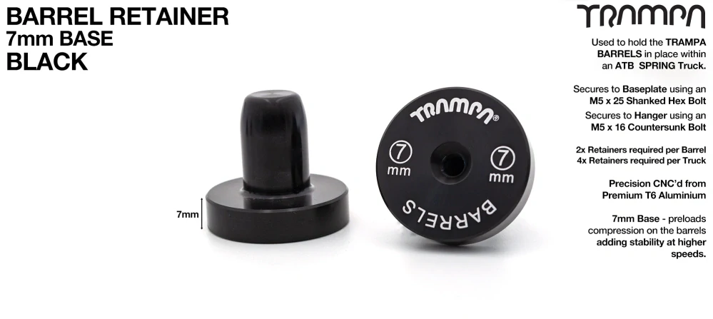 Trampa TRUCK 4X retainers (7mm)